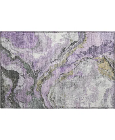 Addison Mayfield Amf1908 1'8" X 2'6" Area Rug In Purple