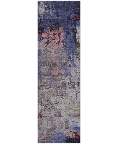 Addison Mayfield Amf1911 2'3" X 7'6" Runner Area Rug In Blue