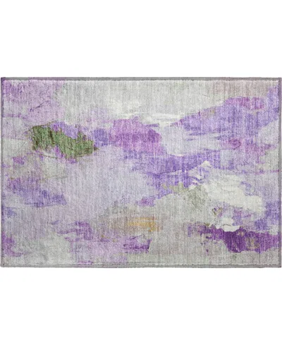 Addison Mayfield Amf1914 1'8" X 2'6" Area Rug In Purple