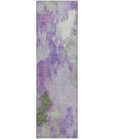 Addison Mayfield Amf1914 2'3" X 7'6" Runner Area Rug In Purple