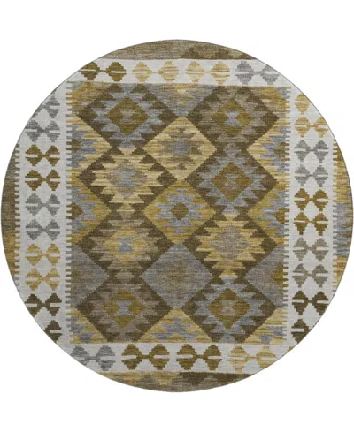 Addison Mayfield Amf1915 8'x8' Round In Brown