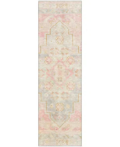 Addison Mayfield Amf1918 2'3"x7'6" Runner In Pink