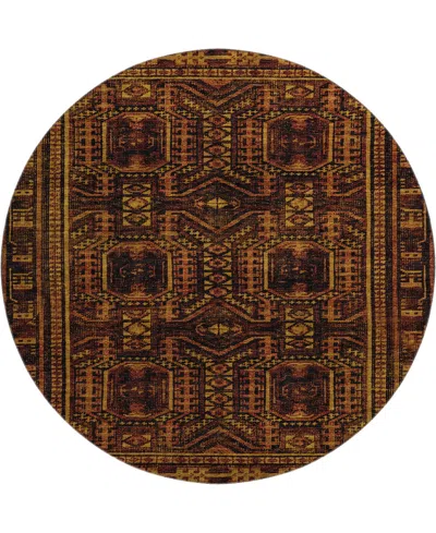 Addison Mayfield Amf1920 8'x8' Round In Brown