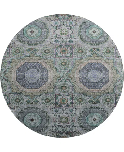 Addison Mayfield Amf1923 8'x8' Round In Blue