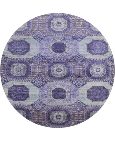 Addison Mayfield Amf1926 8'x8' Round In Purple