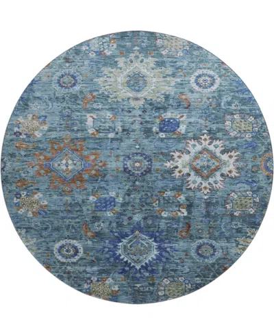 Addison Mayfield Amf1927 8'x8' Round In Blue