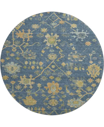 Addison Mayfield Amf1930 8'x8' Round In Blue