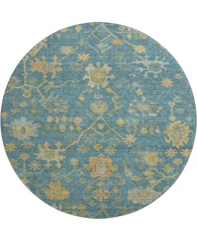 Addison Mayfield Amf1930 8'x8' Round In Blue
