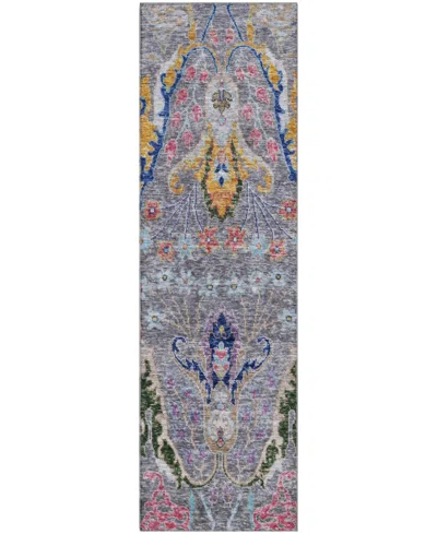Addison Mayfield Amf1932 2'3"x7'6" Runner In Purple