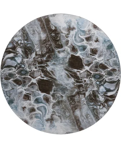 Addison Mayfield Amf1936 8'x8' Round In Blue