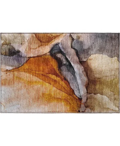 Addison Mayfield Amf1937 1'8"x2'6" Area Rug In Brown