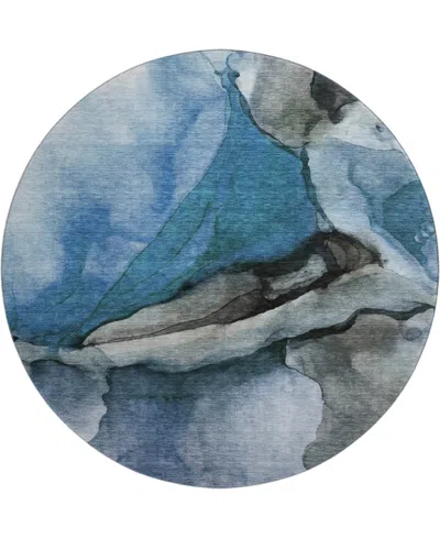 Addison Mayfield Amf1937 8'x8' Round In Blue