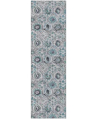 Addison Mayfield Amf1938 2'3"x7'6" Runner In Blue