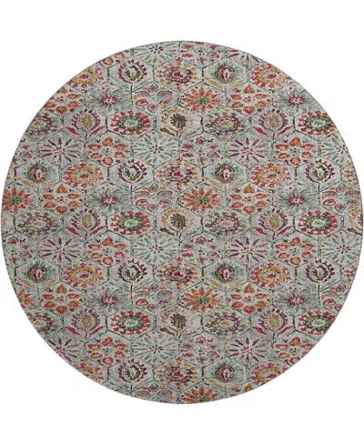 Addison Mayfield Amf1938 8'x8' Round In Red