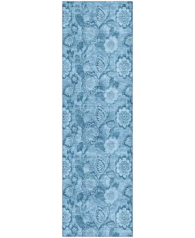 Addison Mayfield Amf1939 2'3"x7'6" Runner In Blue