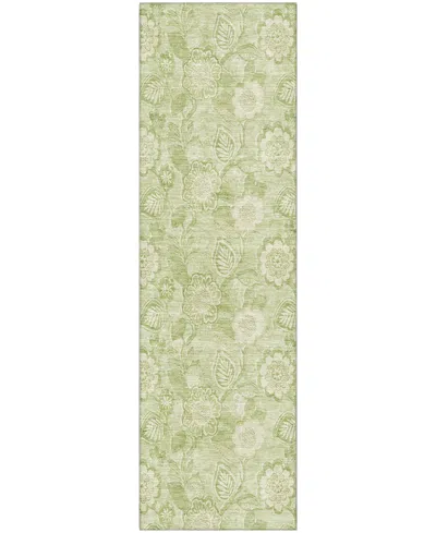 Addison Mayfield Amf1939 2'3"x7'6" Runner In Green