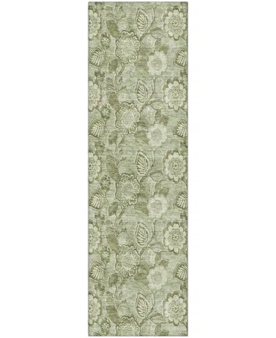 Addison Mayfield Amf1939 2'3"x7'6" Runner In Green