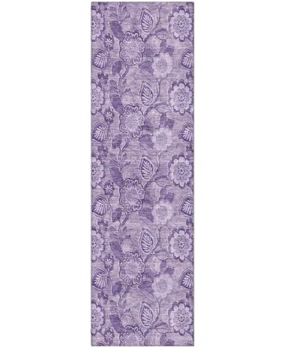 Addison Mayfield Amf1939 2'3"x7'6" Runner In Purple