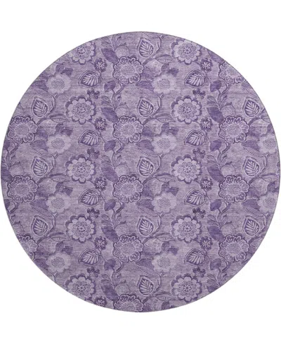 Addison Mayfield Amf1939 8'x8' Round In Purple