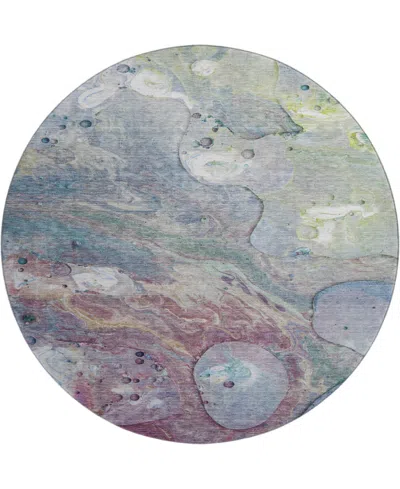 Addison Mayfield Amf1941 8'x8' Round In Blue