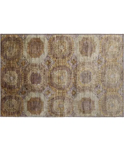 Addison Mayfield Amf1944 1'8"x2'6" Area Rug In Brown