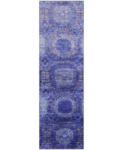 Addison Mayfield Amf1944 2'3"x7'6" Runner In Blue
