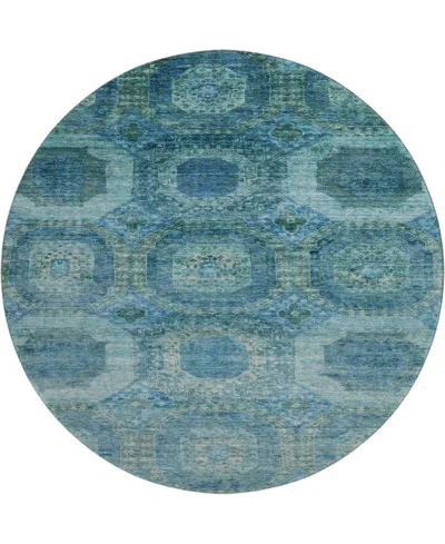 Addison Mayfield Amf1944 8'x8' Round In Blue