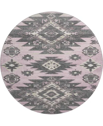 Addison Mayfield Amf1945 8'x8' Round In Pink