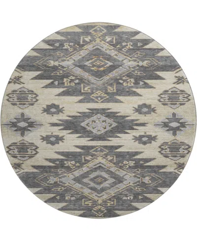 Addison Mayfield Amf1945 8'x8' Round In Gray