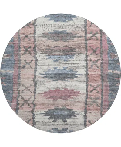 Addison Mayfield Amf1946 8'x8' Round In Blue