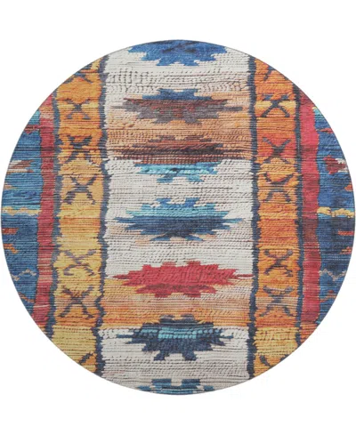 Addison Mayfield Amf1946 8'x8' Round In Multi