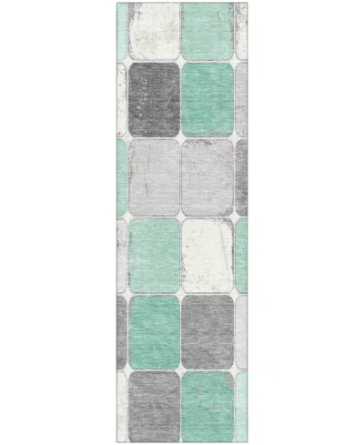 Addison Mayfield Amf1948 2'3"x7'6" Runner In Green