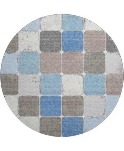 Addison Mayfield Amf1948 8'x8' Round In Blue