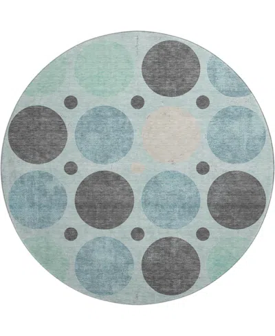 Addison Mayfield Amf1949 8'x8' Round In Blue