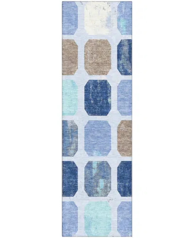 Addison Mayfield Amf1950 2'3"x7'6" Runner In Blue