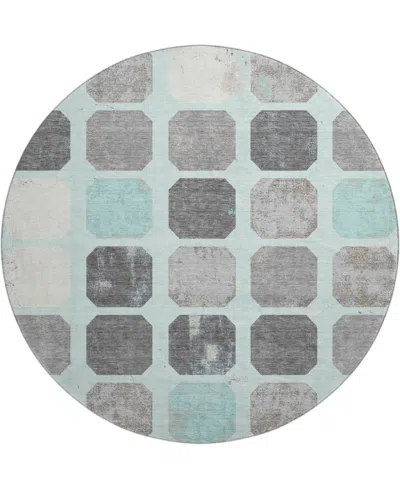 Addison Mayfield Amf1950 8'x8' Round In Blue