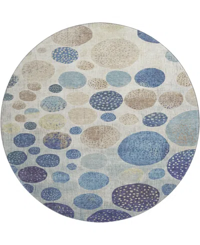 Addison Mayfield Amf1952 8'x8' Round In Blue