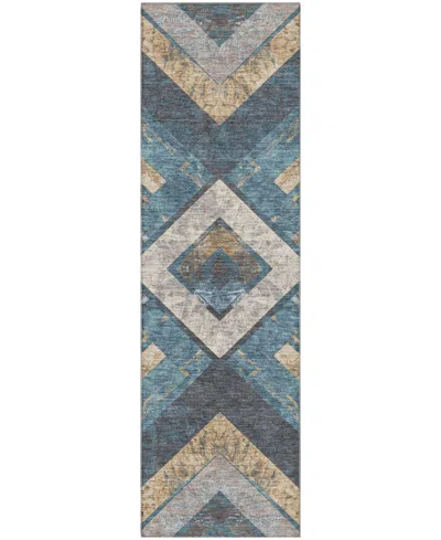 Addison Mayfield Amf1955 2'3"x7'6" Runner In Blue