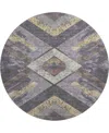 Addison Mayfield Amf1955 8'x8' Round In Multi