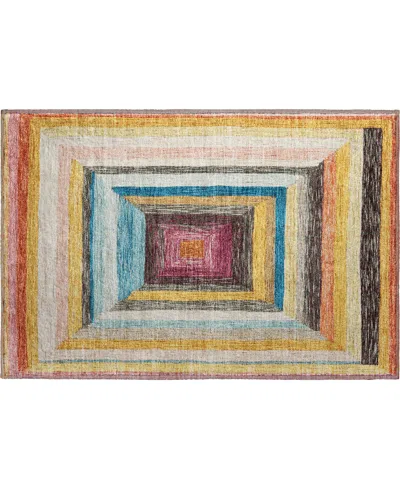 Addison Mayfield Amf1957 1'8"x2'6" Area Rug In Brown