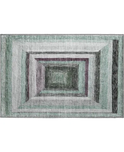 Addison Mayfield Amf1957 1'8"x2'6" Area Rug In Green