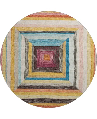 Addison Mayfield Amf1957 8'x8' Round In Multi