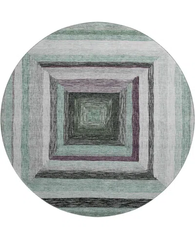 Addison Mayfield Amf1957 8'x8' Round In Blue