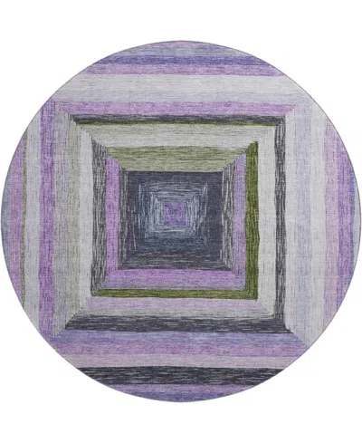 Addison Mayfield Amf1957 8'x8' Round In Blue