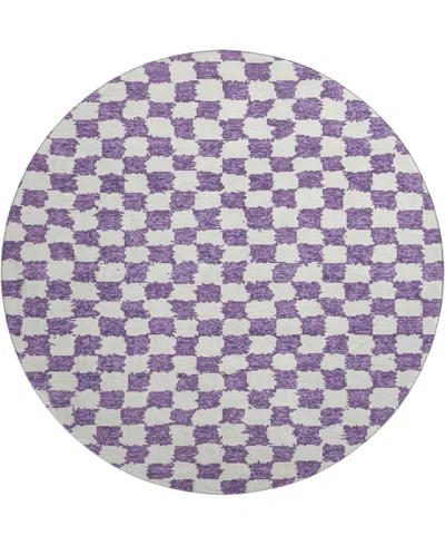 Addison Mayfield Amf1958 8'x8' Round In Purple