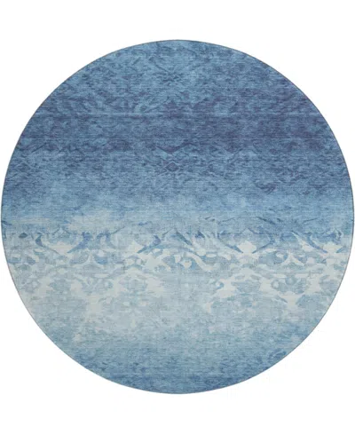 Addison Mayfield Amf1959 8'x8' Round In Blue
