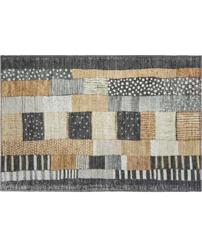 Addison Mayfield Amf1960 1'8"x2'6" Area Rug In Black