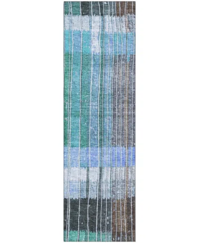 Addison Mayfield Amf1962 2'3"x7'6" Runner In Blue