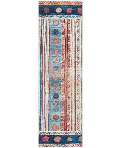 Addison Mayfield Amf1963 2'3"x7'6" Runner In Blue
