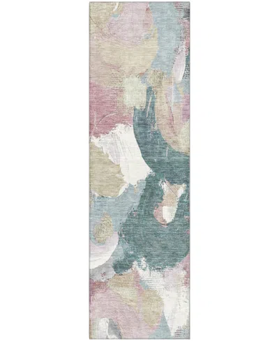 Addison Mayfield Amf1965 2'3"x7'6" Runner In Green
